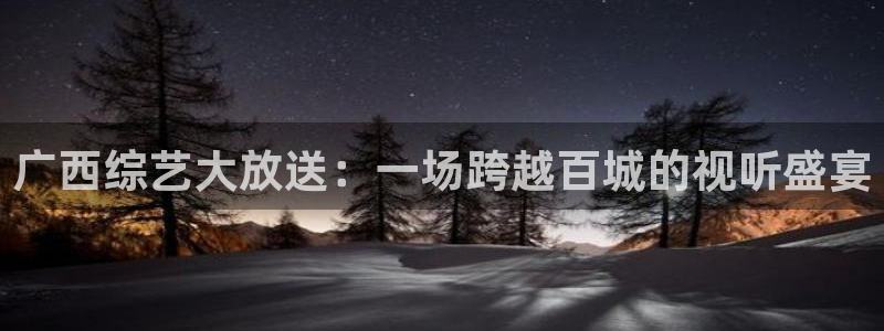 广西综艺大放送：一场跨越百城的视听盛宴