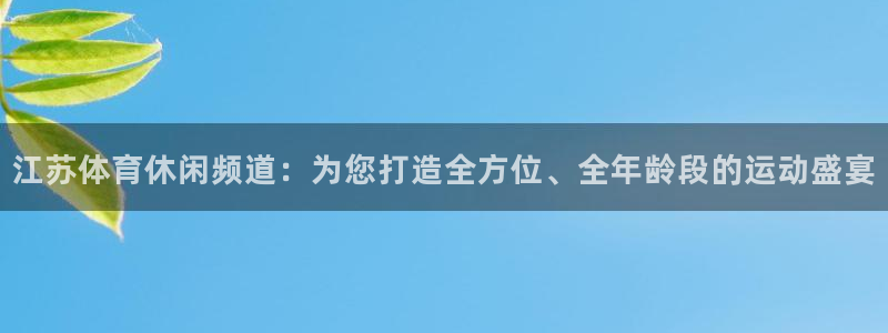江苏体育休闲频道：为您打造全方位、全年龄段的运动盛宴